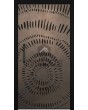 Porte battante avec texture bronze en métal fraisé