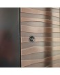 PIVOT M16 - porte à charnières en aluminium avec texture en métal fraisé