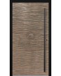 LIM M16 - porte à charnières en aluminium avec texture en métal fraisé