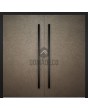 LIM M2 double - Double porte d'entrée en aluminium revêtue de métal liquide