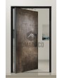 PIVOT M24 - porte pivotante en aluminium avec métal liquide bronze