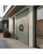 Porte double en aluminium avec revêtement en zinc liquide