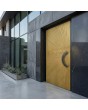 LIM M8 -  porte d'entrée en métal liquide doré