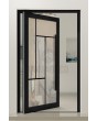 PIVOT MN1 - porte pivotante en aluminium entièrement vitrée avec croisillons