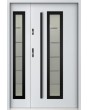 Sta Hevelius Duo Noir - porte exterieur avec panneau latéral