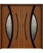 Sta Pegasus Double Noir - porte double extérieure en acier de haute qualité avec cadre noir autour du verre