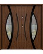 Sta Pegasus Double Noir - porte double extérieure en acier de haute qualité avec cadre noir autour du verre