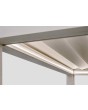 Pergola extérieure murale bioclimatique en aluminium