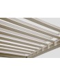 Pergola extérieure murale bioclimatique en aluminium
