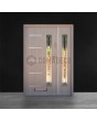 Porte d'entrée en acier inoxydable Turners Oak avec un panneau latéral