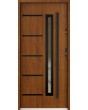 Sta Picard noir - porte extérieure de sécurité simple avec cadre noir autour du verre