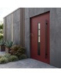 Porte d'entrée en aluminium violet claret