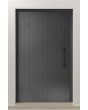 PIVOT V62 - porte d'entrée pivotante en aluminium avec fraisage vertical