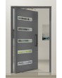 PIVOT 39 - porte pivotante en aluminium pré-montée