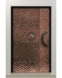 LIM B1 - porte à charnières en aluminium recouverte d'une feuille d'acier inoxydable cuivré