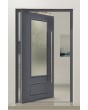 PIVOT CL05S - porte pivotante traditionnelle en aluminium à vitrage classique