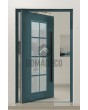 PIVOT CL06 - porte pivotante traditionnelle en aluminium de style classique avec vitrage