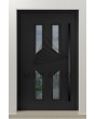 PIVOT CL11 - porte pivotante traditionnelle en aluminium vitrée avec cadre décoratif