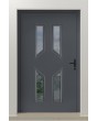 PIVOT CL11 - porte pivotante traditionnelle en aluminium vitrée avec cadre décoratif