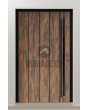 LIM WOODLINE 2 - porte d'entrée couverte Tambora Laminé haute pression imitation bois