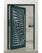 PIVOT G3 - Porte pivotante en aluminium avec façade en verre et panneau décoratif