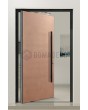 PIVOT Copper - porte pivotante en aluminium avec revêtement en cuivre