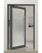 PIVOT Glass - porte d'entrée pivotante en aluminium entièrement vitrée