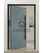 PIVOT M7 - porte pivotante en aluminium avec métal liquide à base de zinc