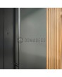 PIVOT RAIL3 - porte pivotante en aluminium avec lattes verticales en profilés d'aluminium