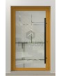 LIM Glass S - porte principale dépolie avec motif transparent