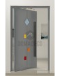PIVOT Tonel - porte pivotante avec insert en verre trempé