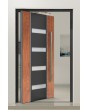 PIVOT V09 - pivot de sécurité en aluminium pour porte avec décor bois