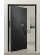 PIVOT V63 - porte d'entrée pivotante en aluminium avec motif fraisé