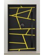 PIVOT W360 - porte pivotante moderne en aluminium avec rayures