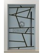 PIVOT W360 - porte pivotante moderne en aluminium avec rayures