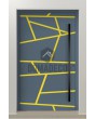 PIVOT W360 - porte pivotante moderne en aluminium avec rayures