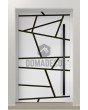 PIVOT W360 - porte pivotante moderne en aluminium avec rayures
