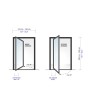PIVOT WOODLINE 1 - porte pivotante en aluminium avec stratifié haute pression en noyer