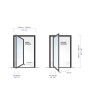 PIVOT 41 - porte pivotante en aluminium avec bande