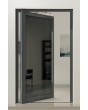 PIVOT VL19 - Porte pivotante en verre Lacobel recouvert d'une peinture aluminium de haute qualité