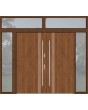 configuration personnalisée - Porte double Fargo avec fenêtres latérales gauches, droite et supérieures