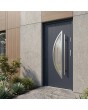 Porte simple de sécurité anthracite