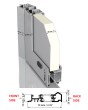 LIM-BATCH VL19 double - Porte aluminium vitrée Lacobel