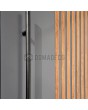 PIVOT RAIL3 - porte pivotante en aluminium avec lattes verticales en profilés d'aluminium