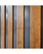 PIVOT RAIL3 - porte pivotante en aluminium avec lattes verticales en profilés d'aluminium