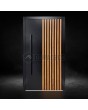 LIM RAIL3 - porte extérieure en aluminium à lames verticales en profilés d'aluminium