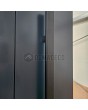 PIVOT RAIL4 - porte pivotante en aluminium avec lames verticales en profilés d'aluminium