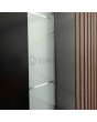 PIVOT RAIL4 - porte pivotante en aluminium avec lames verticales en profilés d'aluminium