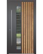 LIM RAIL4 - porte d'entrée en aluminium avec lamelles verticales en profilés d'aluminium