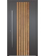 LIM RAIL5 - porte d'entrée en aluminium avec lamelles verticales en profilés d'aluminium